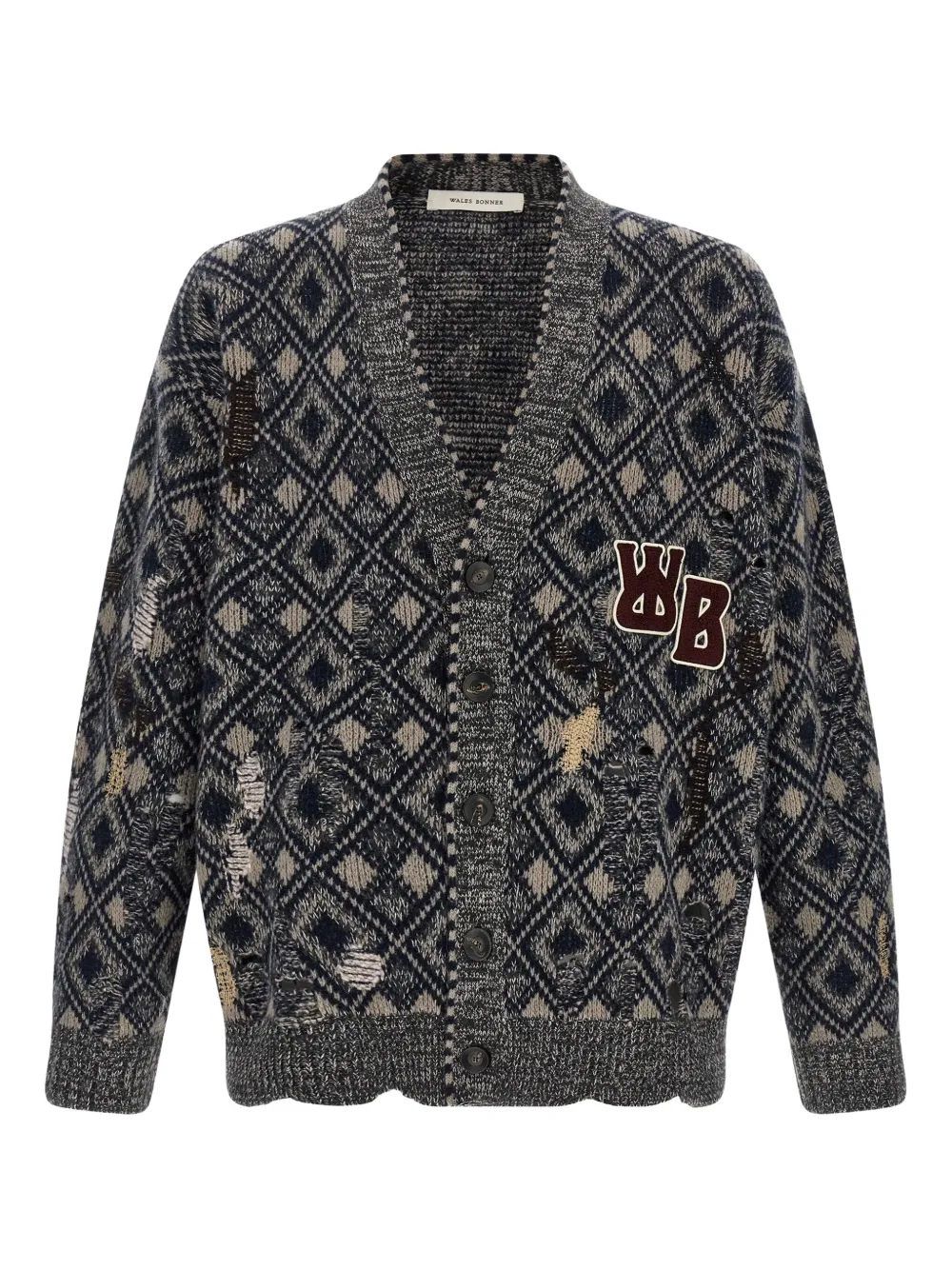 Кардиган Sibling Wales Bonner, серый
Кардиган Sibling Wales Bonner, серый