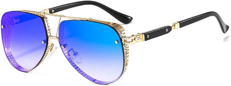 Винтажные готические стимпанк солнцезащитные очки 2027 года для женщин, ретро-металлические очки-пилоты в стиле панк для мужчин, защита от ультрафиолета UV400 MTZJH, Blue Mirror
Винтажные готические стимпанк солнцезащитные очки 2027 года для женщин, ретро-металлические очки-пилоты в стиле панк для мужчин, защита от ультрафиолета UV400 MTZJH, Blue Mirror