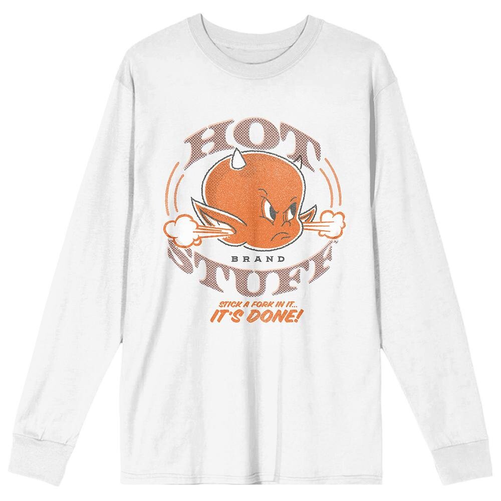 Футболка с длинными рукавами и рисунком Hot Stuff Stick A Fork In It для юниоров Licensed Character, белый
Футболка с длинными рукавами и рисунком Hot Stuff Stick A Fork In It для юниоров Licensed Character, белый