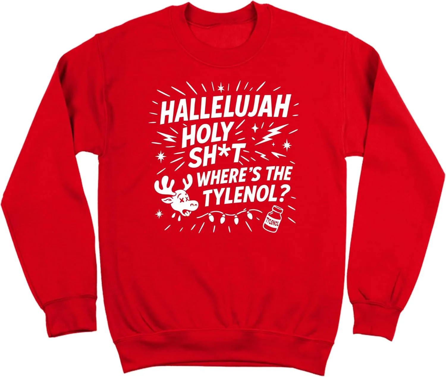Свитшот Donkey Tees HALLELUJAH HOLY CHRISTMAS с юмористичной новогодней надписью
Свитшот Donkey Tees HALLELUJAH HOLY CHRISTMAS с юмористичной новогодней надписью