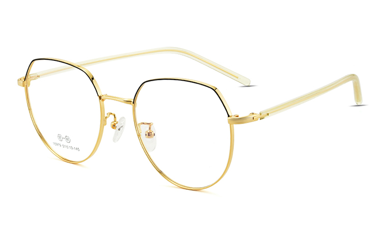 MUZU Оправы для очков из сплава неправильной формы унисекс, Black Gold
MUZU Оправы для очков из сплава неправильной формы унисекс, Black Gold