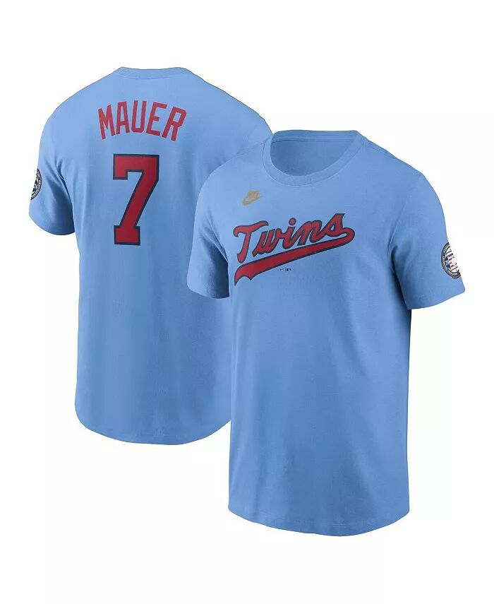 Мужская футболка с именем и номером Joe Mauer Light Blue Minnesota Twins 2024 Baseball Hall of Fame Nike
Мужская футболка с именем и номером Joe Mauer Light Blue Minnesota Twins 2024 Baseball Hall of Fame Nike