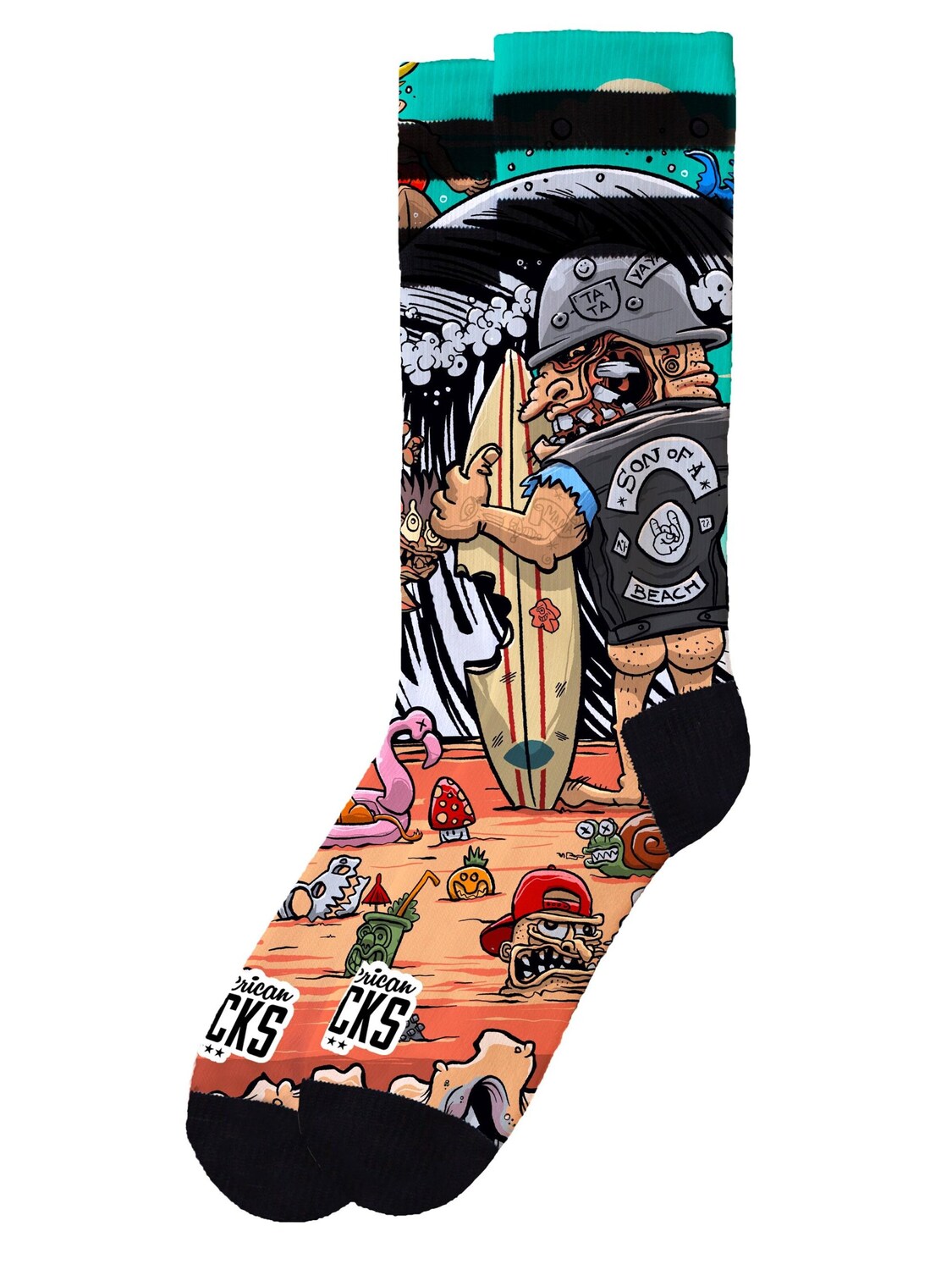 American Socks Носки 'Son of a beach' в оранжевом цвете
American Socks Носки 'Son of a beach' в оранжевом цвете