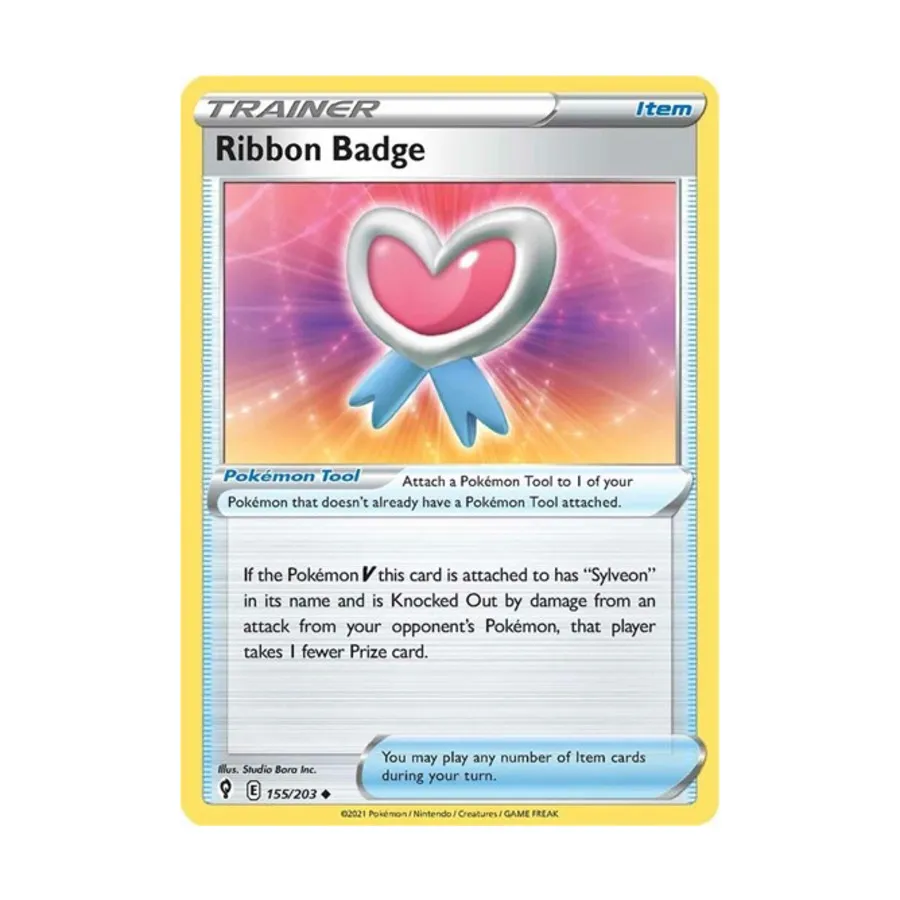 CCG Значок на ленте (U) № 155/203, Pokemon - SWSH07: Evolving Skies - Singles
CCG Значок на ленте (U) № 155/203, Pokemon - SWSH07: Evolving Skies - Singles