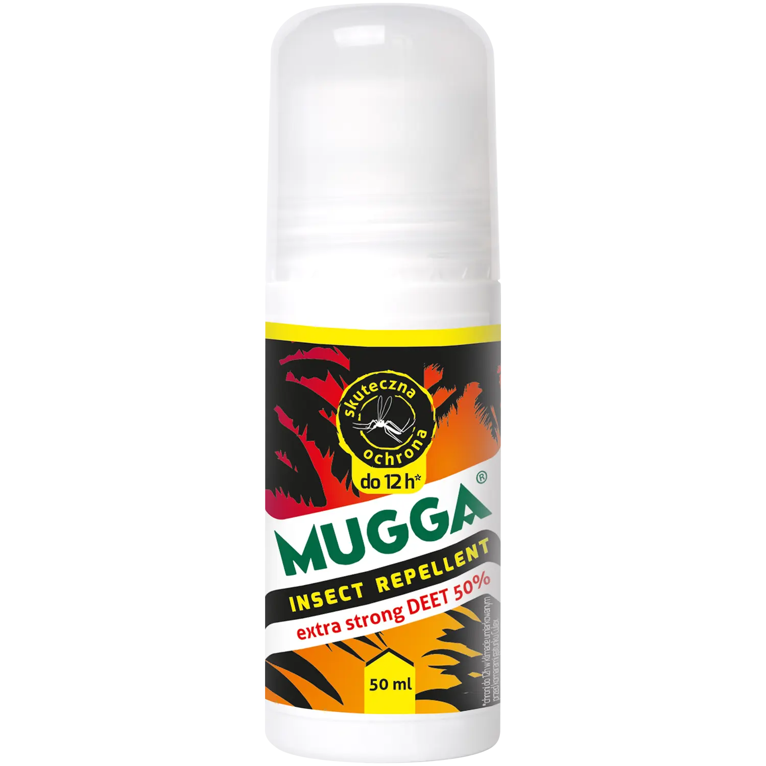 Mugga Deet 50% шариковый препарат от насекомых, 50 мл 
Mugga Deet 50% шариковый препарат от насекомых, 50 мл