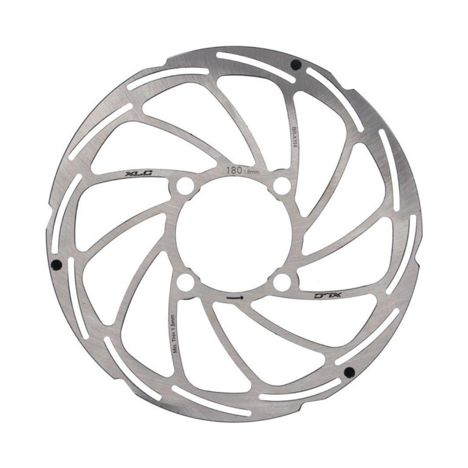 Тормозной диск XLC BR-X114, Ø 180/2,0 мм серебристый для задней втулки Rohloff, серебро
Тормозной диск XLC BR-X114, Ø 180/2,0 мм серебристый для задней втулки Rohloff, серебро