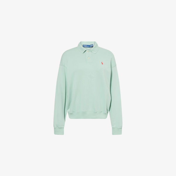 Свитшот из хлопкового джерси с вышитым логотипом и воротником-поло Polo Ralph Lauren, цвет essex green
Свитшот из хлопкового джерси с вышитым логотипом и воротником-поло Polo Ralph Lauren, цвет essex green