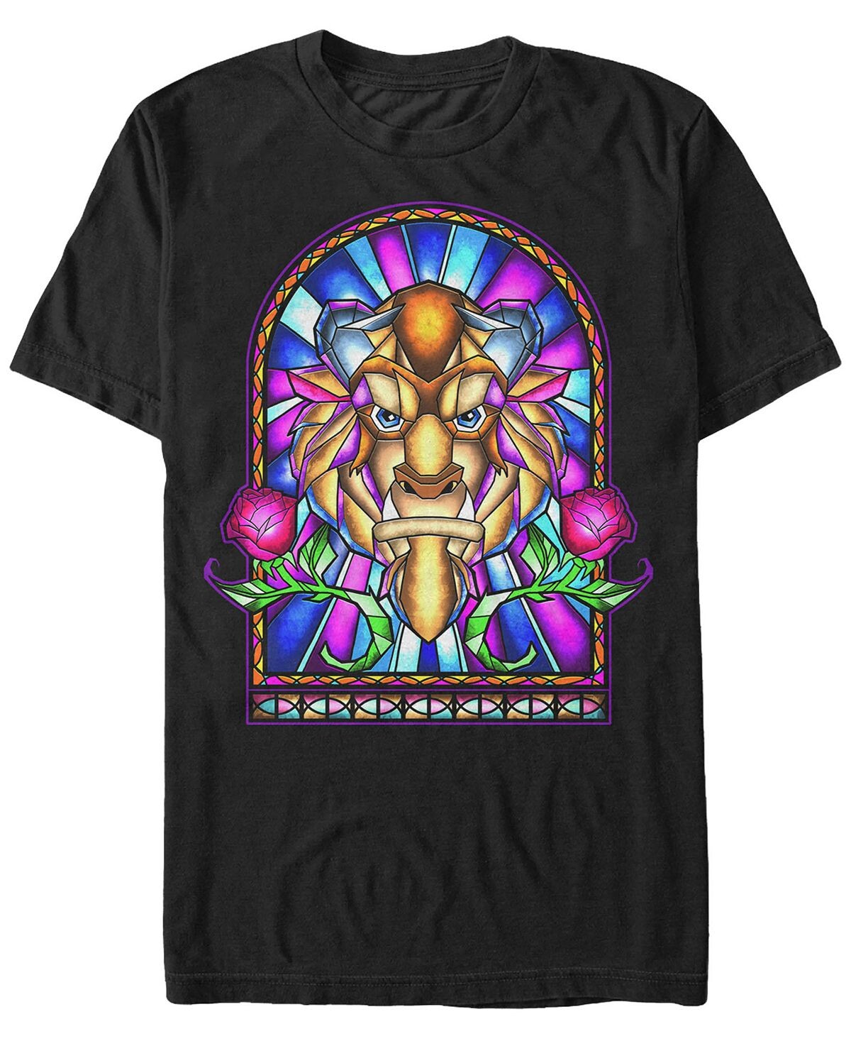 Витраж диснеевского фильма "красавица и чудовище для мужчин", футболка с коротким рукавом Fifth Sun, черный
Витраж диснеевского фильма "красавица и чудовище для мужчин", футболка с коротким рукавом Fifth Sun, черный