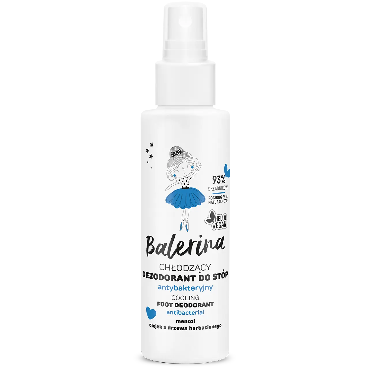Floslek Balerina охлаждающий антибактериальный дезодорант для ног, 100 мл
Floslek Balerina охлаждающий антибактериальный дезодорант для ног, 100 мл