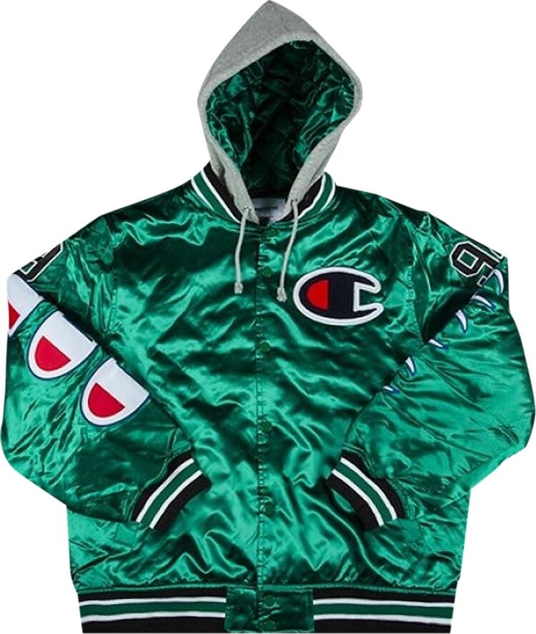 Куртка Supreme x Champion Hooded Satin Varsity Jacket 'Kelly Green', зеленый
Куртка Supreme x Champion Hooded Satin Varsity Jacket 'Kelly Green', зеленый