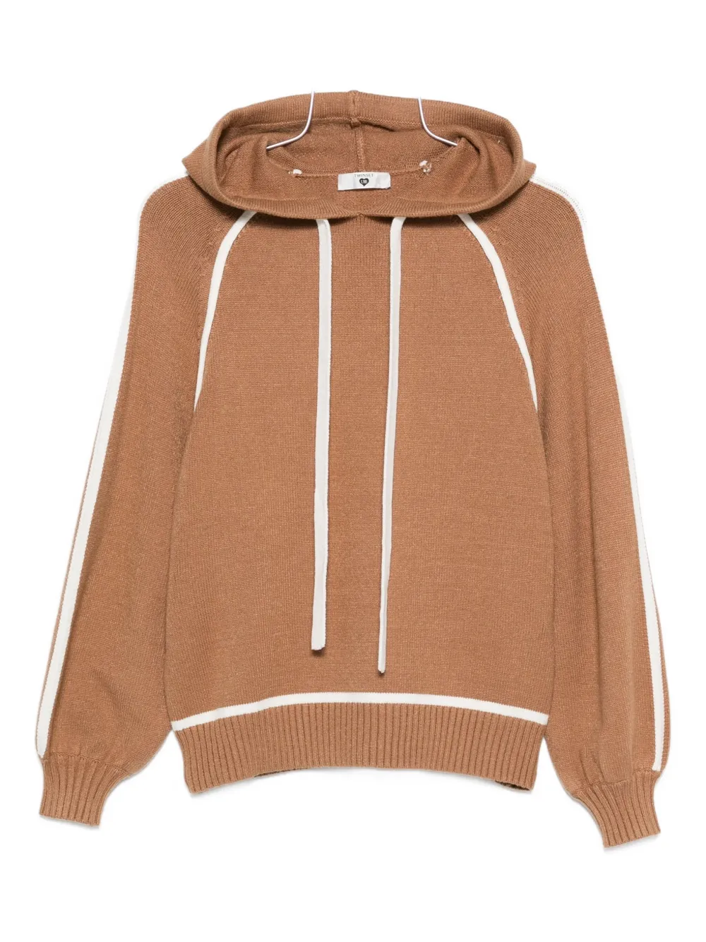 Джемпер с контрастной отделкой TWINSET, коричневый
Джемпер с контрастной отделкой TWINSET, коричневый