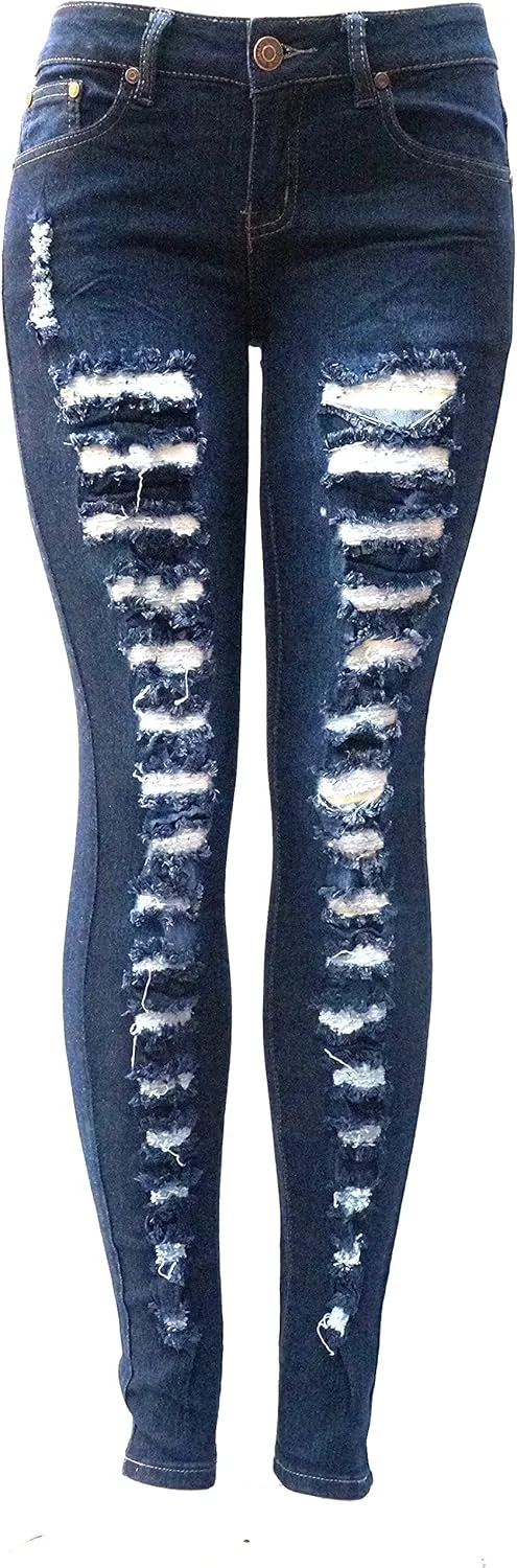 Женские темно-синие джинсы Distressed Stretch Ripped Destroy Skinny JEANS FOR LOVE
Женские темно-синие джинсы Distressed Stretch Ripped Destroy Skinny JEANS FOR LOVE