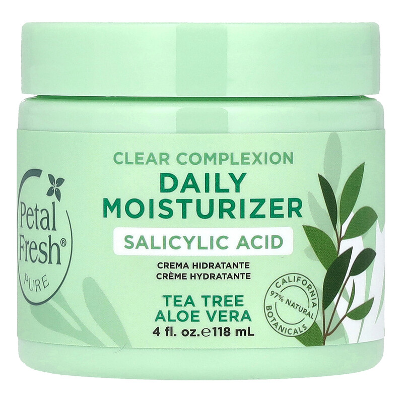 Petal Fresh, Pure, очищающий ежедневный увлажняющий крем для лица, чайное дерево и алоэ вера, 118 мл (4 жидк. унции)
Petal Fresh, Pure, очищающий ежедневный увлажняющий крем для лица, чайное дерево и алоэ вера, 118 мл (4 жидк. унции)