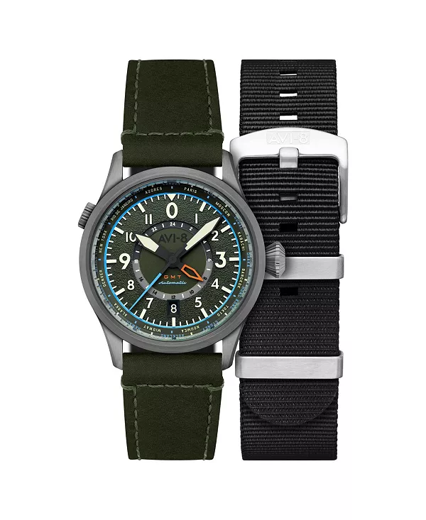 Мужские часы Flyboy Wingman Worldtimer GMT с автоматическим механизмом, зеленый кожаный ремешок, 41 мм Avi-8, green
Мужские часы Flyboy Wingman Worldtimer GMT с автоматическим механизмом, зеленый кожаный ремешок, 41 мм Avi-8, green