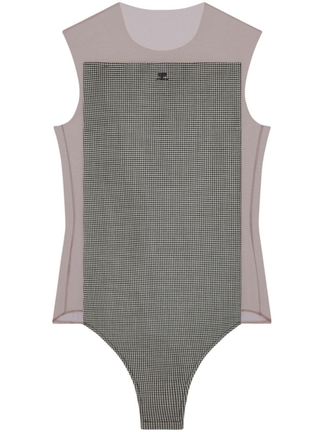 Courrèges боди illusion в ломаную клетку, черный
Courrèges боди illusion в ломаную клетку, черный