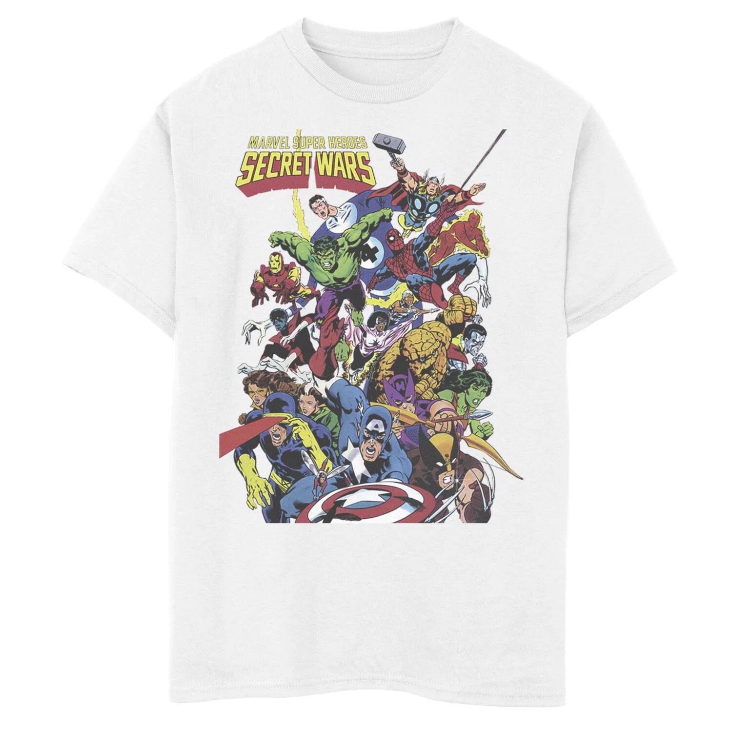 Эксклюзивная футболка Marvel D23 с принтом «Секретные войны» для мальчиков 8–20 лет, коллаж с героем Marvel
Эксклюзивная футболка Marvel D23 с принтом «Секретные войны» для мальчиков 8–20 лет, коллаж с героем Marvel