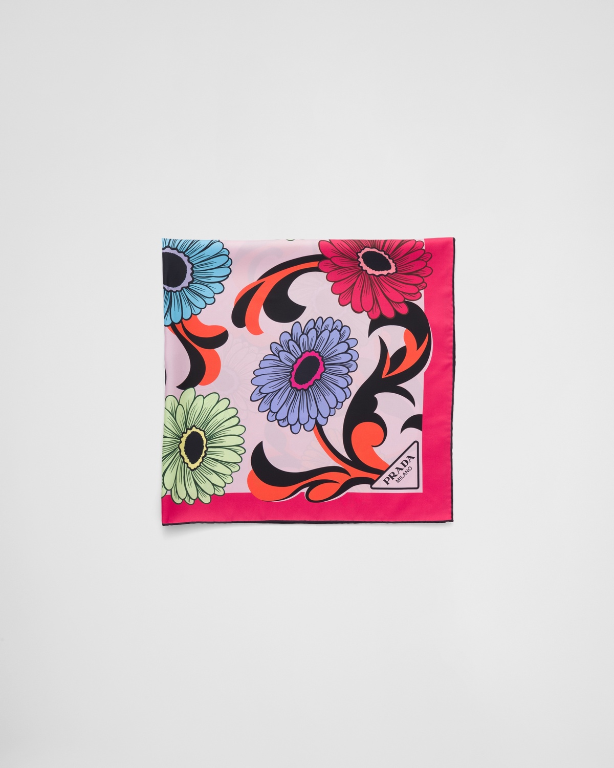 Платок из шелкового твила с принтом 90x90 Prada, розовый
Платок из шелкового твила с принтом 90x90 Prada, розовый