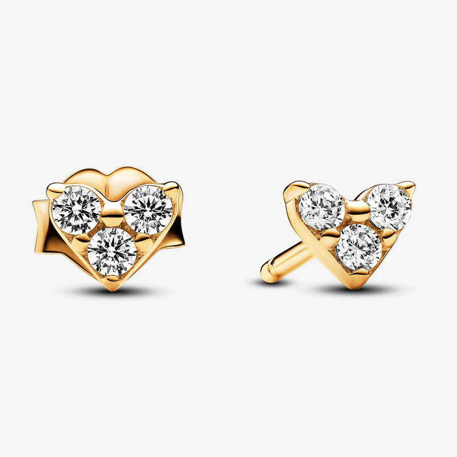 Серьги Pandora Triple Stone Heart, золото
Серьги Pandora Triple Stone Heart, золото