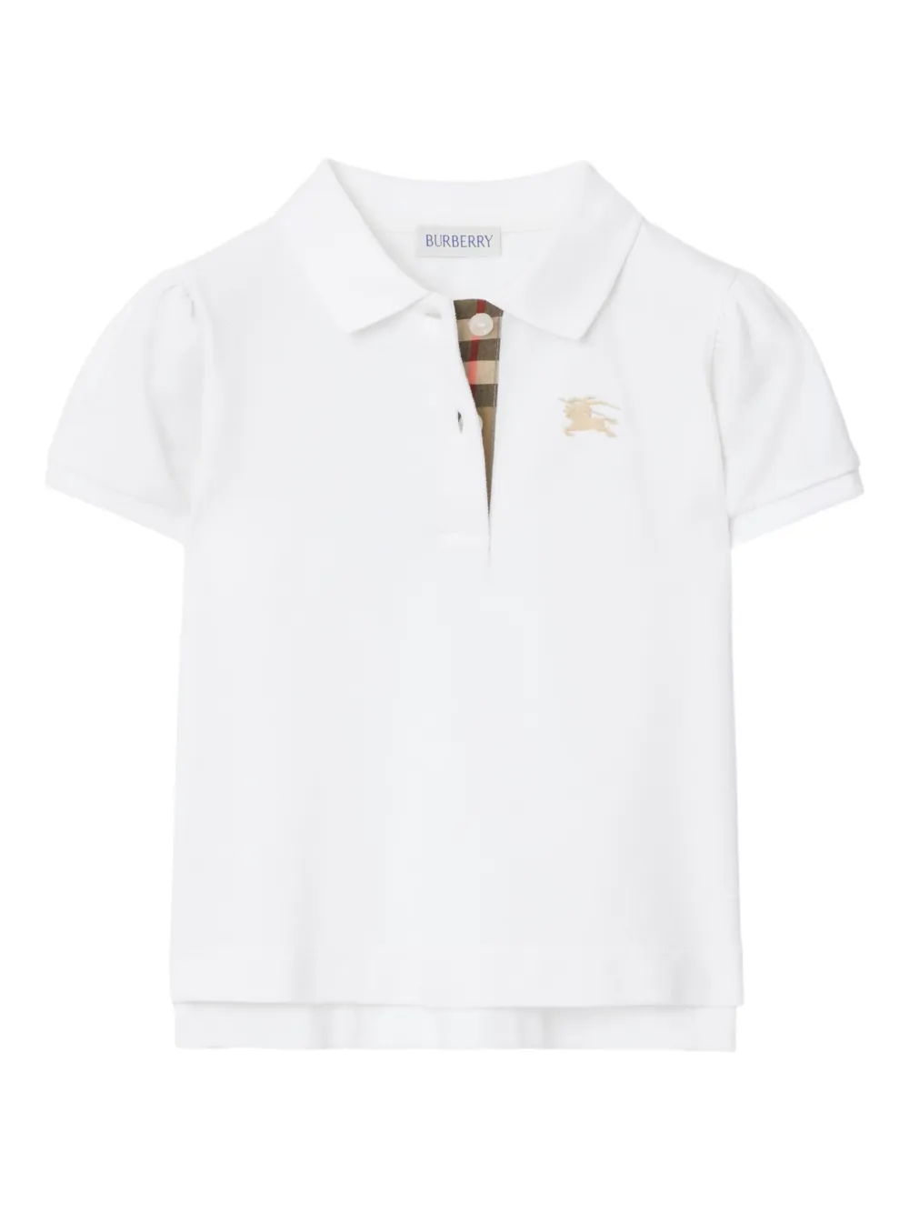 Рубашка поло с короткими рукавами и клетчатой подкладкой BURBERRY KIDS, белый
Рубашка поло с короткими рукавами и клетчатой подкладкой BURBERRY KIDS, белый