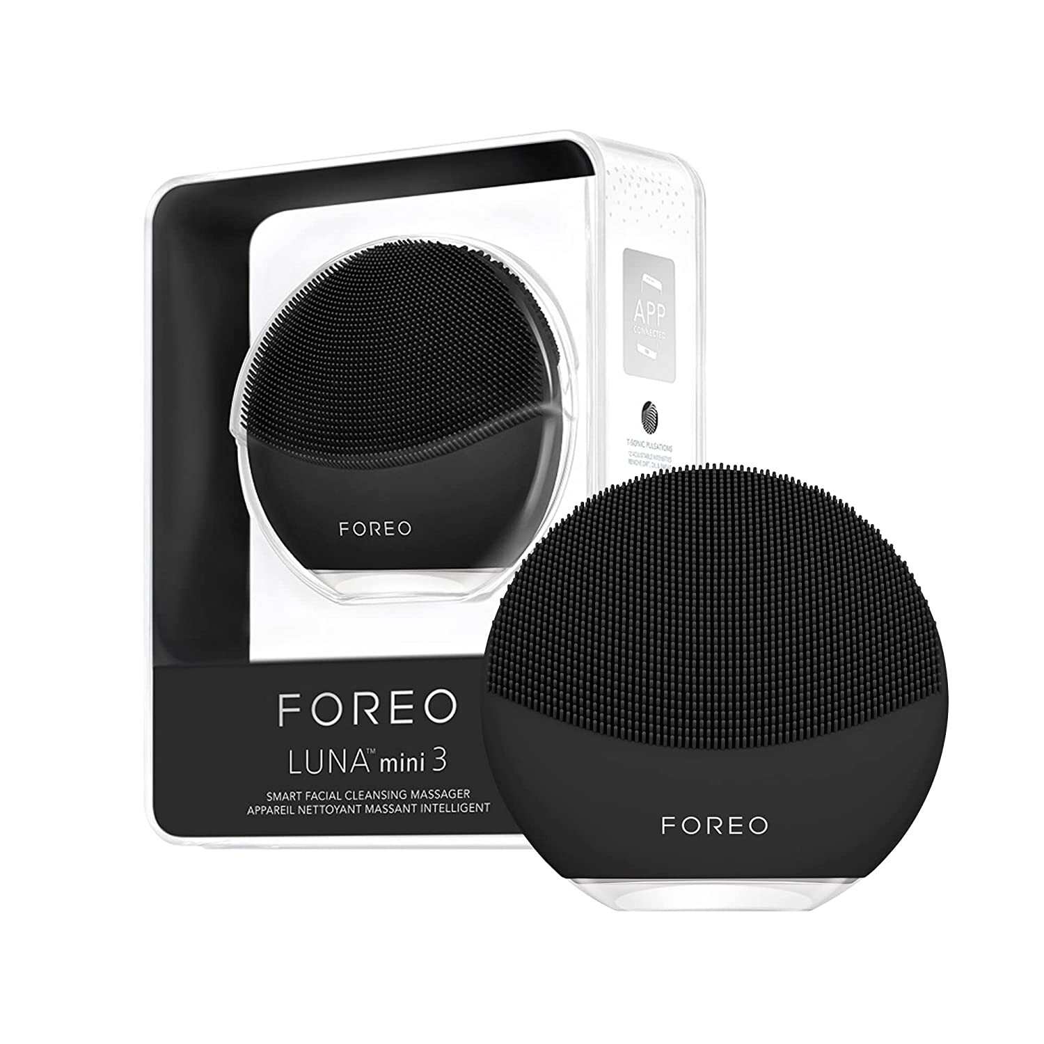 Щетка-массажер для очищения лица FOREO LUNA mini 3, черный
Щетка-массажер для очищения лица FOREO LUNA mini 3, черный