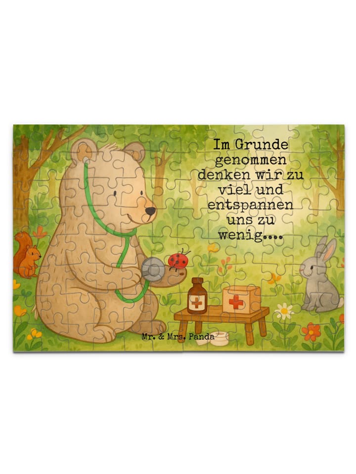 Mr. & Mrs. Panda Дизайн пазла «Медведь-доктор» с надписью, выполненной белым цветом
Mr. & Mrs. Panda Дизайн пазла «Медведь-доктор» с надписью, выполненной белым цветом
