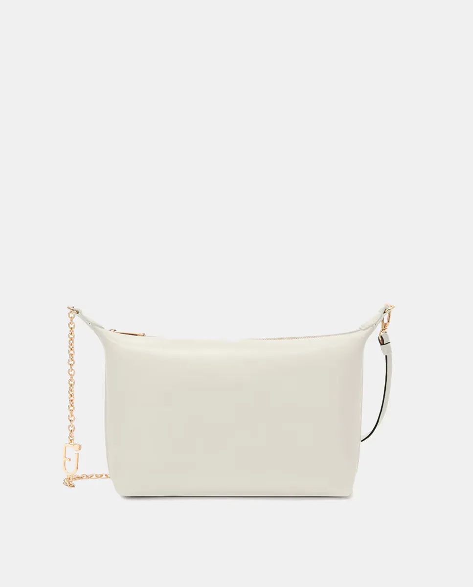 Мини-сумка через плечо с ремешком и карабином только с одной стороны Furla, белый 
Мини-сумка через плечо с ремешком и карабином только с одной стороны Furla, белый