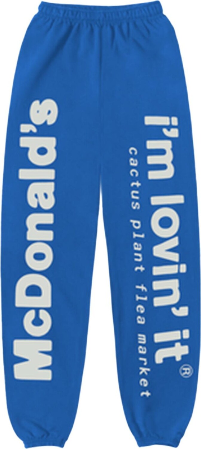 Спортивные брюки Cactus Plant Flea Market x McDonald's Drive-Thru Blue Sweatpants 'Patient', синий
Спортивные брюки Cactus Plant Flea Market x McDonald's Drive-Thru Blue Sweatpants 'Patient', синий