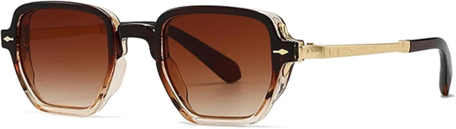 Ретро-солнцезащитные очки с заклепками для женщин, роскошные модные очки с градиентным затемнением, трендовые очки для мужчин UATXTAU, Brown Tea Gradient
Ретро-солнцезащитные очки с заклепками для женщин, роскошные модные очки с градиентным затемнением, трендовые очки для мужчин UATXTAU, Brown Tea Gradient