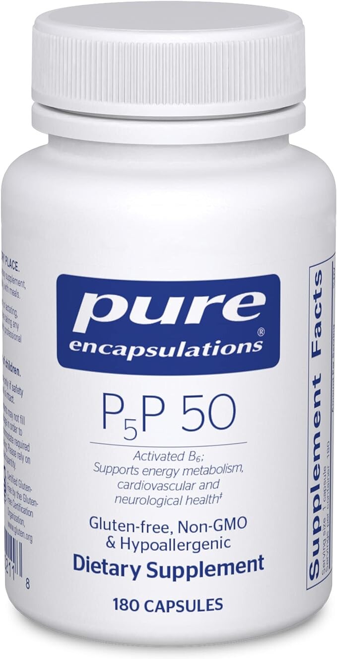Витамин B6 Pure Encapsulations P5P 50, 180 капсул 
Витамин B6 Pure Encapsulations P5P 50, 180 капсул