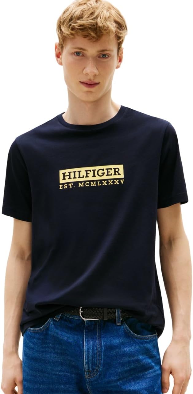 Мужские хлопковые футболки Tommy Hilfiger с короткими рукавами и напечатанным логотипом, также доступны в размерах для больших и высоких размеров, Desert Sky, Коричневый, Мужские хлопковые футболки Tommy Hilfiger с короткими рукавами и напечатанным логоти
Мужские хлопковые футболки Tommy Hilfiger с короткими рукавами и напечатанным логотипом, также доступны в размерах для больших и высоких размеров, Desert Sky, Коричневый, Мужские хлопковые футболки Tommy Hilfiger с короткими рукавами и напечатанным логоти