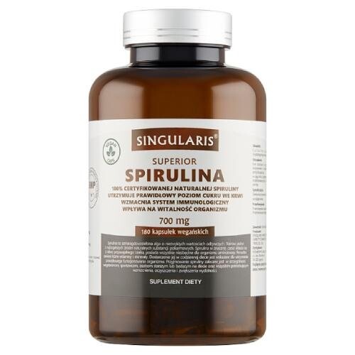 Биологически активная добавка Singularis Superior Spirulina, 180 капсул
Биологически активная добавка Singularis Superior Spirulina, 180 капсул