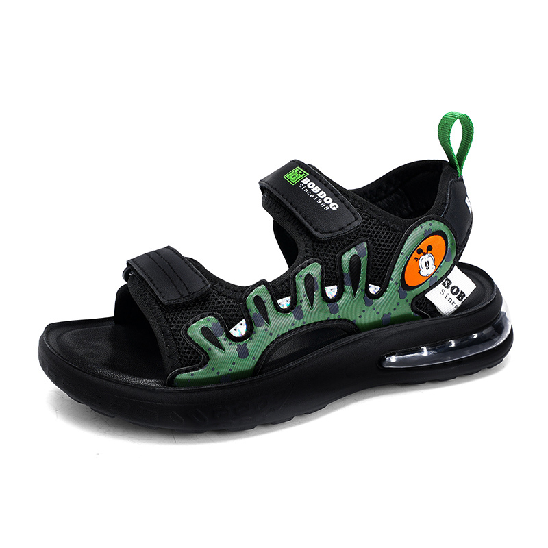 Детские сандалии для подростков BOBDOG, черный/зеленый
Детские сандалии для подростков BOBDOG, черный/зеленый