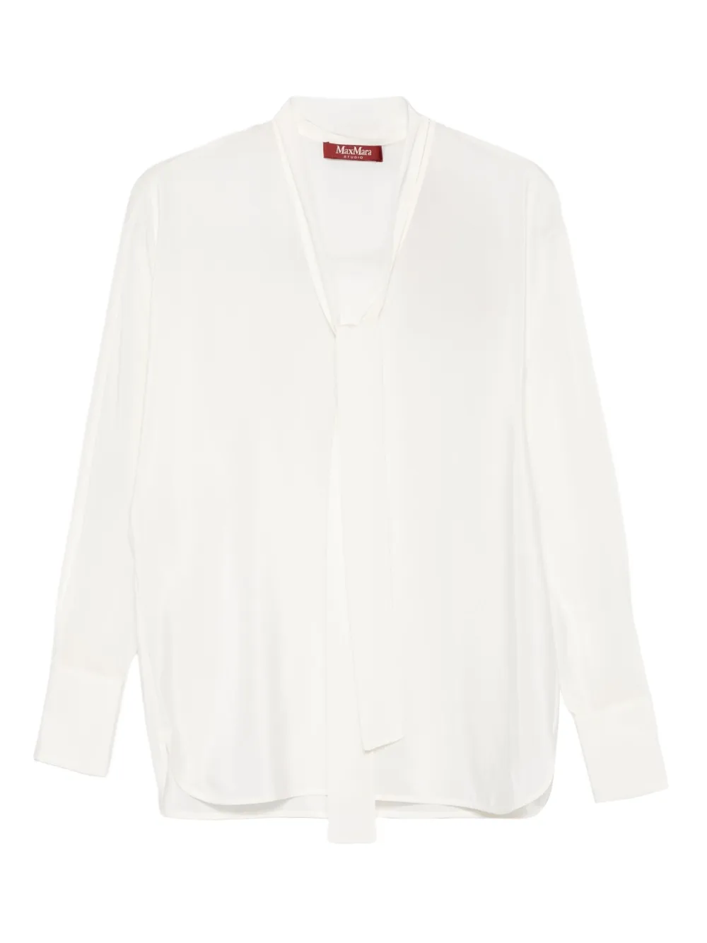 Шелковая блузка с завязками Max Mara, белый
Шелковая блузка с завязками Max Mara, белый