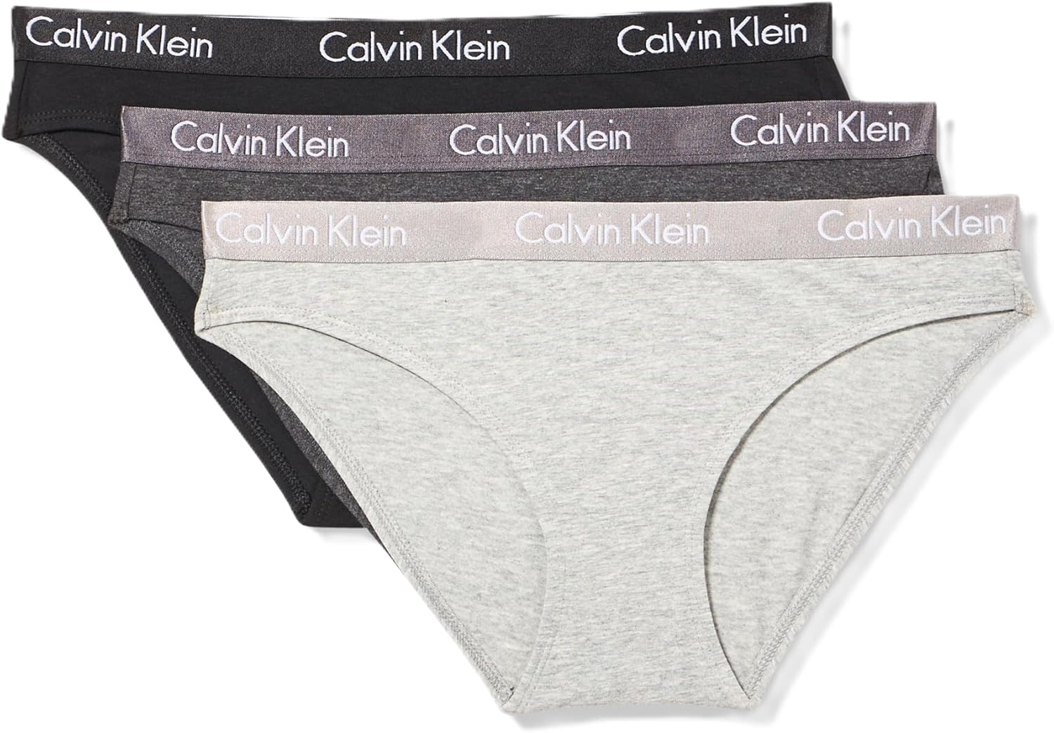 Женские трусики-бикини Calvin Klein Motive Cotton Multipack, 3 шт., Black/Charcoal Heather/Grey Heather
Женские трусики-бикини Calvin Klein Motive Cotton Multipack, 3 шт., Black/Charcoal Heather/Grey Heather