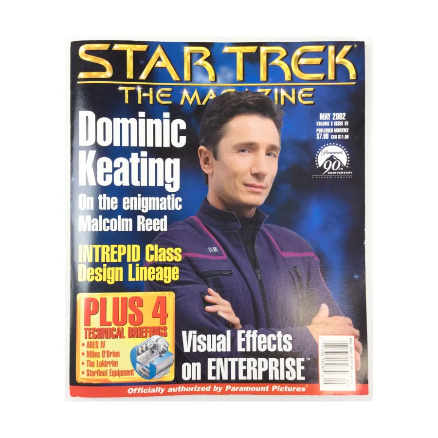 Журнал Vol. 3, #1 "Dominic Keating, Intrepid Class Design Lineage, Visual Effects", Star Trek - The Magazine 
Журнал Vol. 3, #1 "Dominic Keating, Intrepid Class Design Lineage, Visual Effects", Star Trek - The Magazine