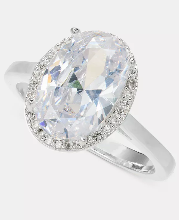 Кольцо с овальным ореолом из кубического циркония, эксклюзив от Macy's Charter Club, rhodium
Кольцо с овальным ореолом из кубического циркония, эксклюзив от Macy's Charter Club, rhodium