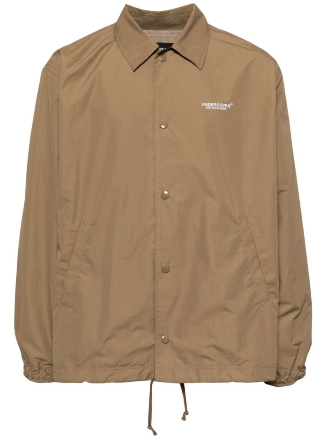 Undercover куртка-рубашка с логотипом, коричневый 
Undercover куртка-рубашка с логотипом, коричневый