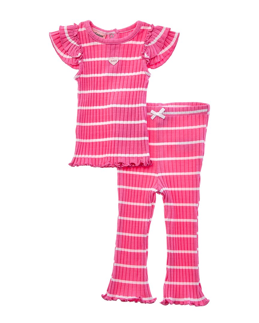 Juicy Couture Двухкомплектный топ и брюки, розовый
Juicy Couture Двухкомплектный топ и брюки, розовый