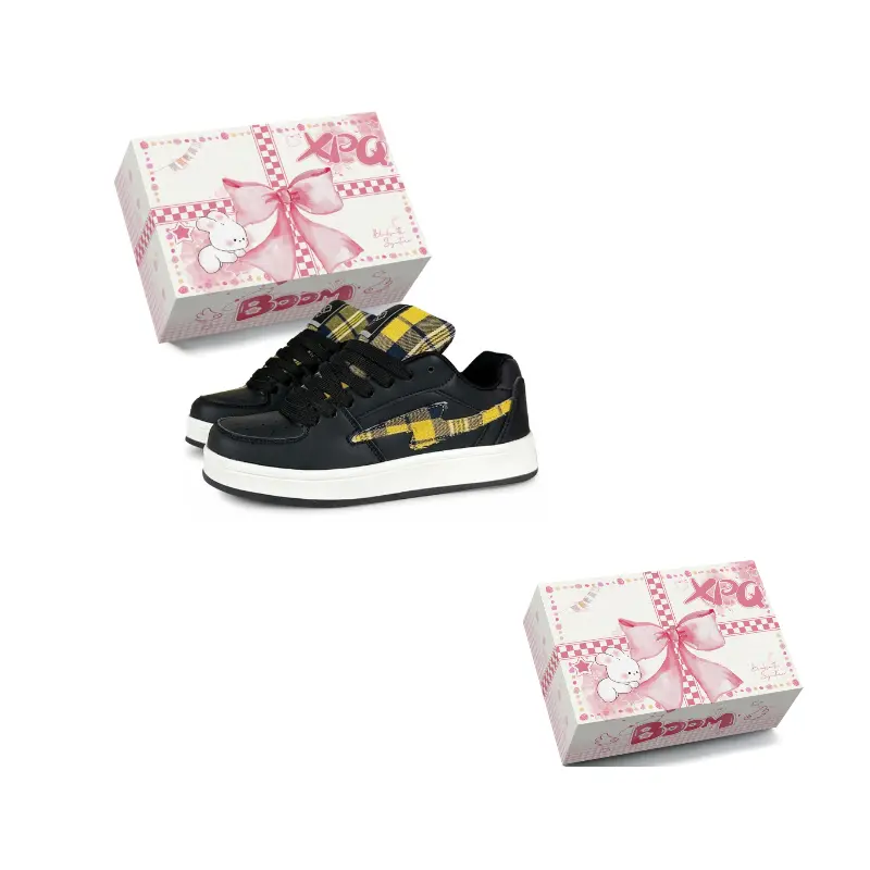 XPQ Антискользящие износостойкие низкие скейтерские кроссовки унисекс черно-желтые, цвет Black Yellow
XPQ Антискользящие износостойкие низкие скейтерские кроссовки унисекс черно-желтые, цвет Black Yellow