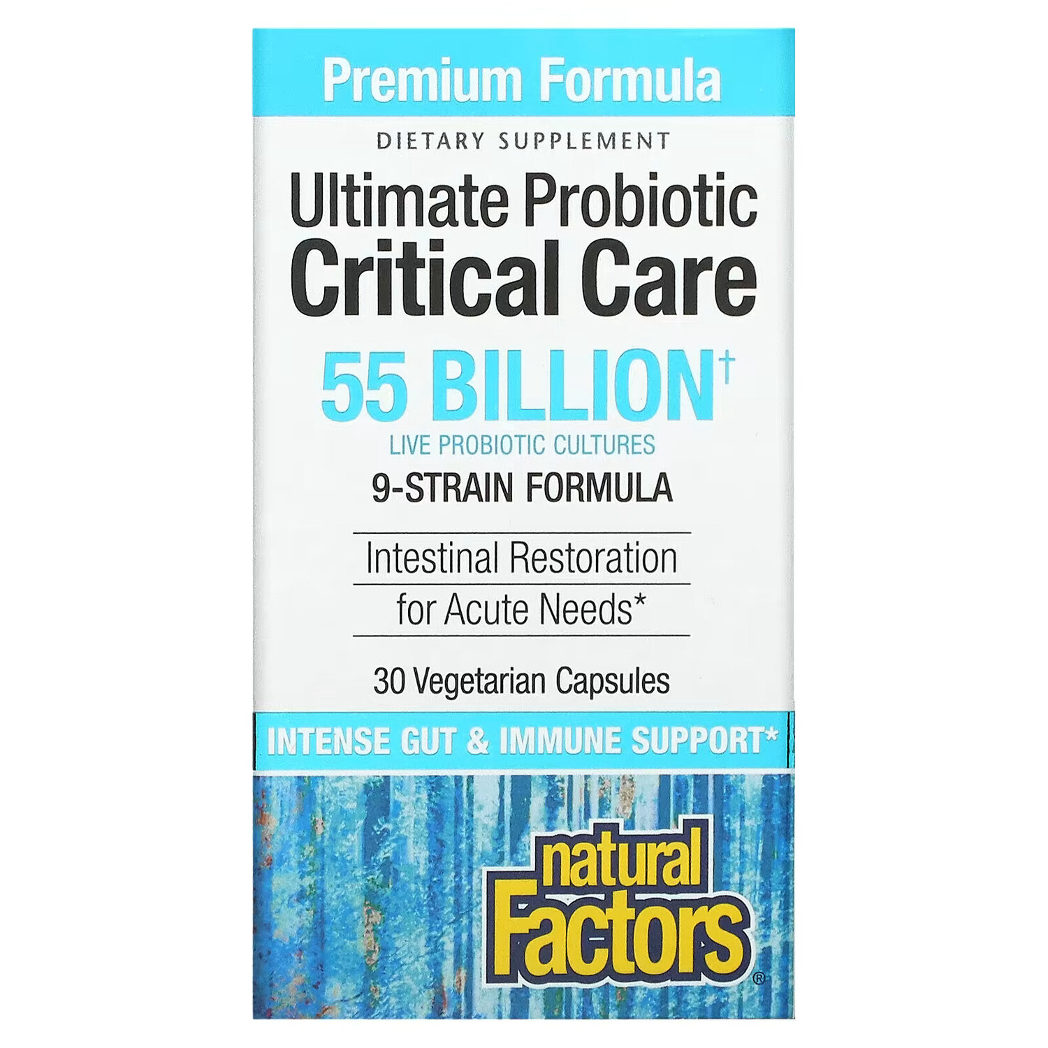 Natural Factors, Ultimate Probiotic Critical Care, 55 миллиардов КОЕ, 30 вегетарианских капсул 
Natural Factors, Ultimate Probiotic Critical Care, 55 миллиардов КОЕ, 30 вегетарианских капсул