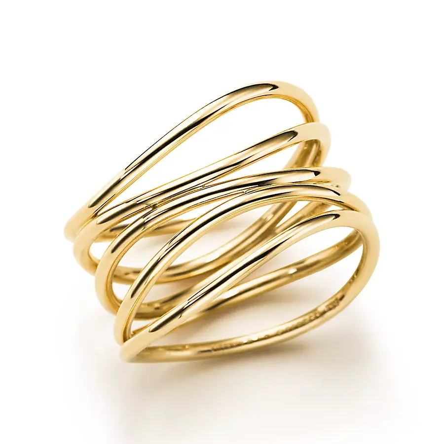 Кольцо Tiffany & Co. x Elsa Peretti Wave, золото 
Кольцо Tiffany & Co. x Elsa Peretti Wave, золото
