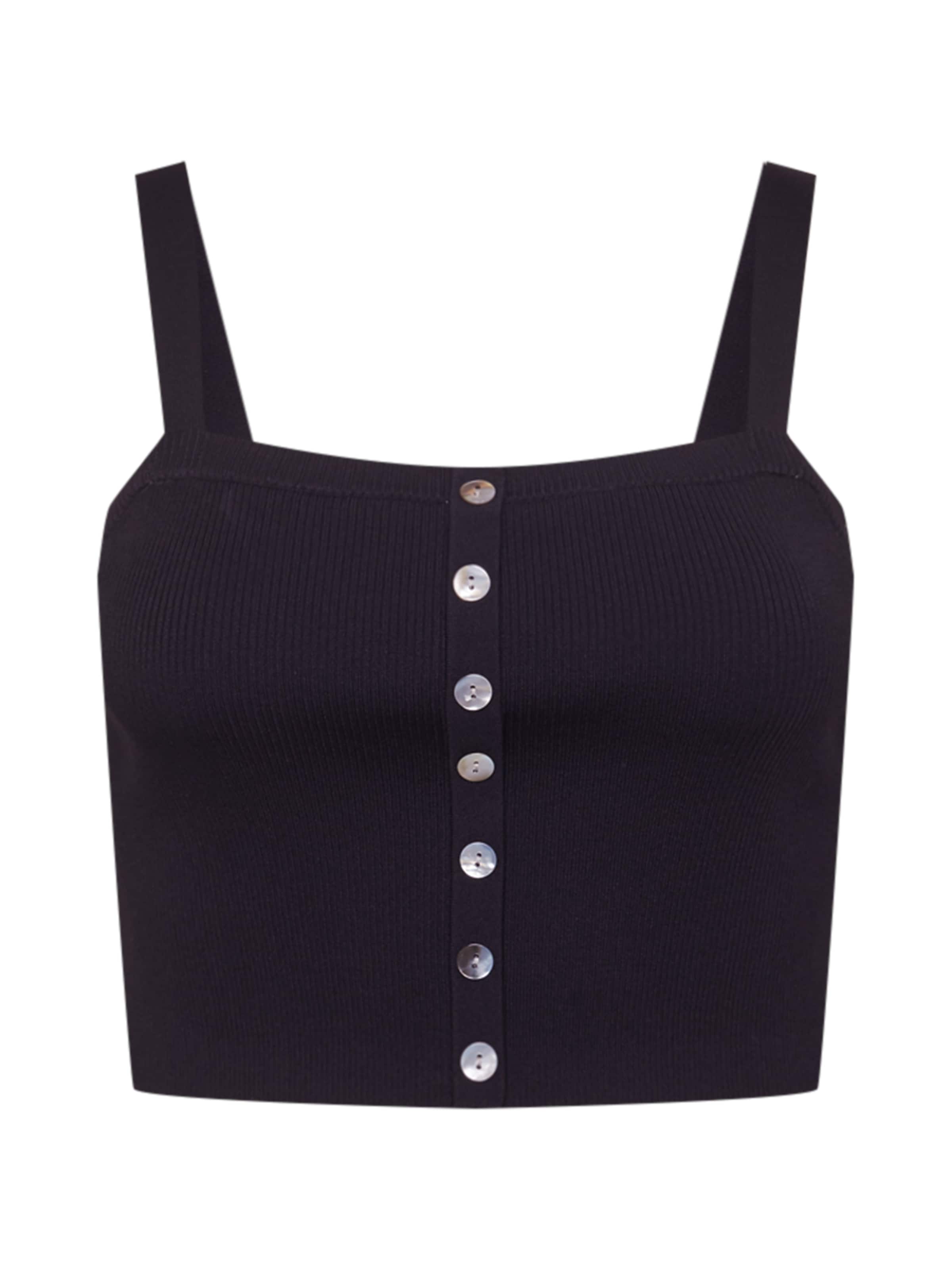 ABOUT YOU Curvy Топ 'Luana' вязаный, черный
ABOUT YOU Curvy Топ 'Luana' вязаный, черный