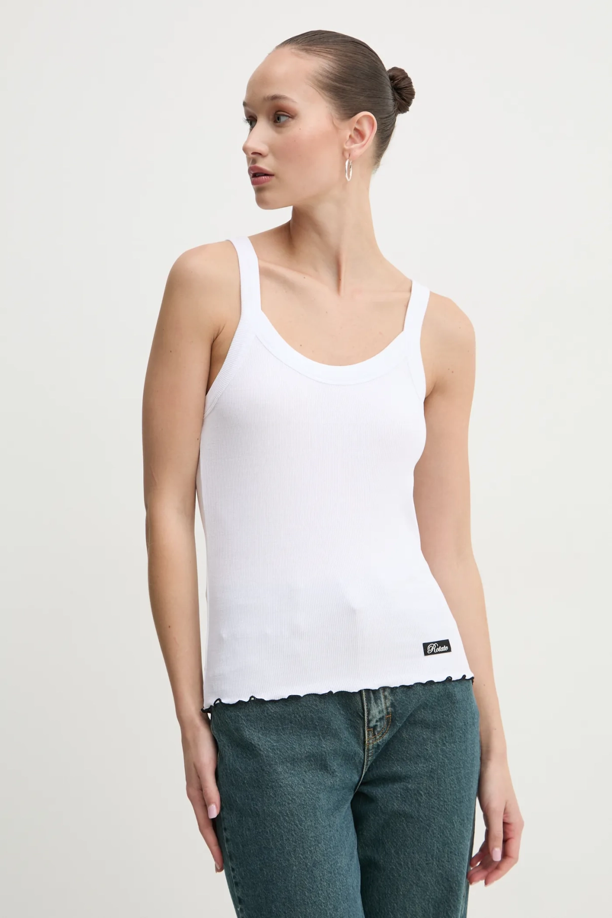 Хлопковый топ Rotate, белый
Хлопковый топ Rotate, белый