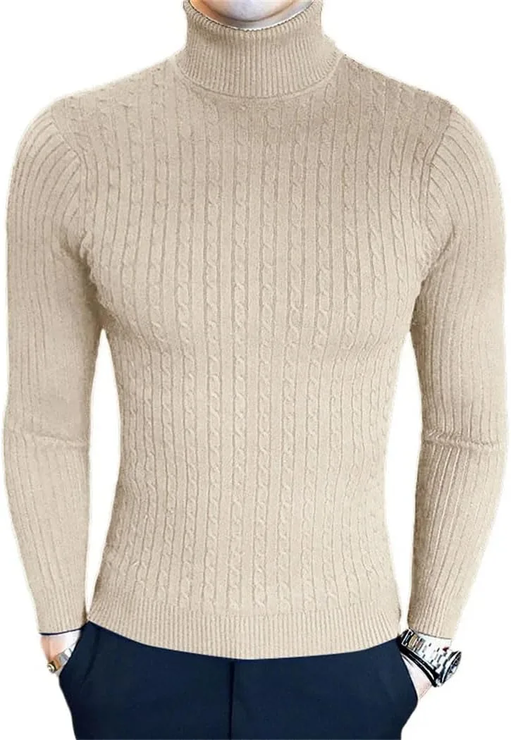 Мужской свитер Slim Fit с воротником-водолазкой и узором Casual Twist
Мужской свитер Slim Fit с воротником-водолазкой и узором Casual Twist