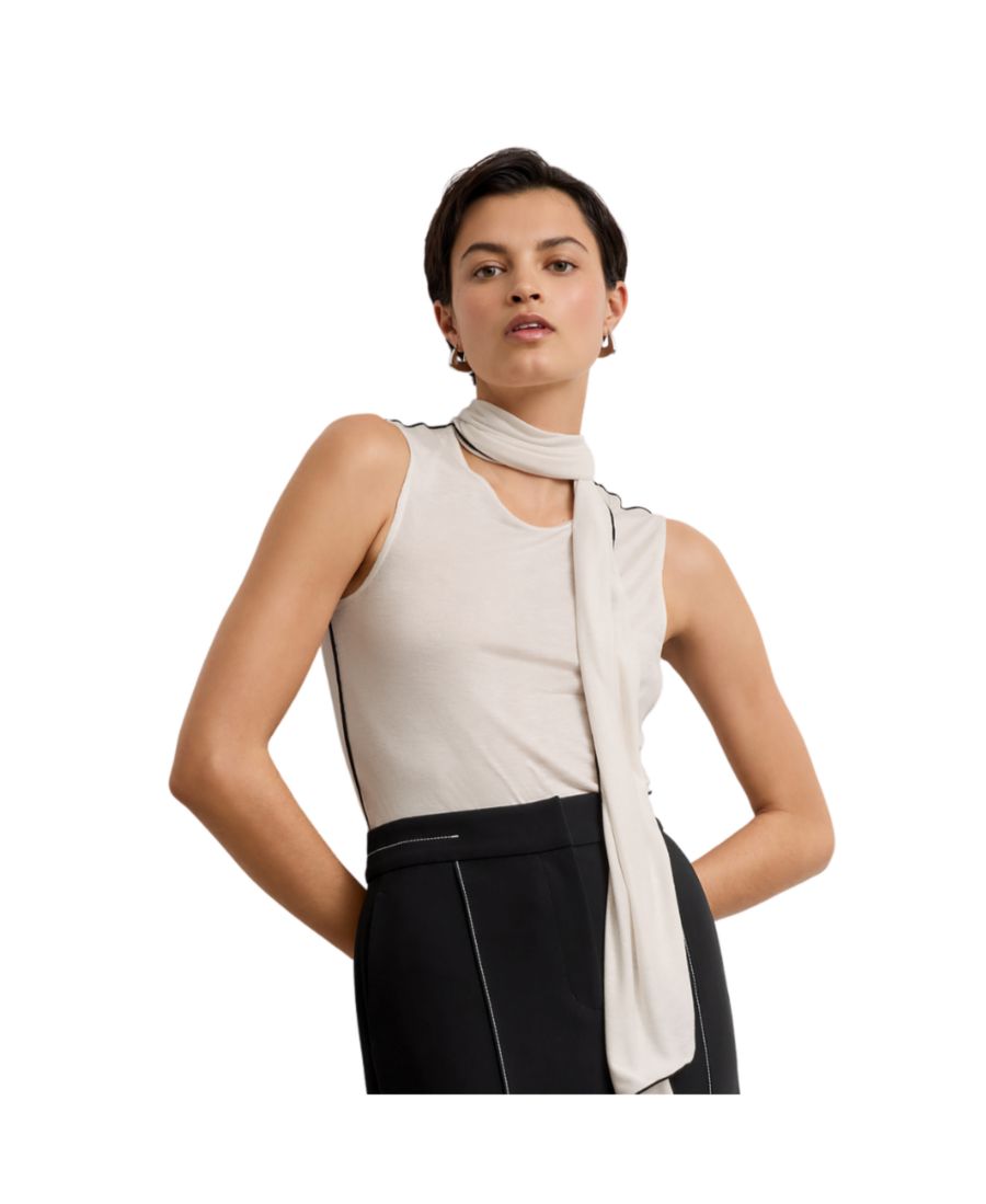 Женская майка-шарф Felicity - Cloud Jersey MMLaFleur, Ivory
Женская майка-шарф Felicity - Cloud Jersey MMLaFleur, Ivory