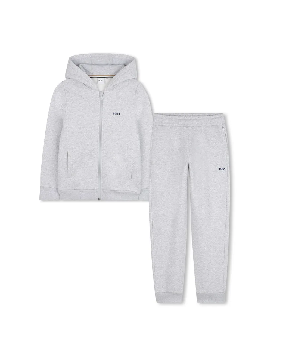 Детский спортивный костюм с капюшоном и молнией, однотонный BOSS Kidswear, светло-серый
Детский спортивный костюм с капюшоном и молнией, однотонный BOSS Kidswear, светло-серый