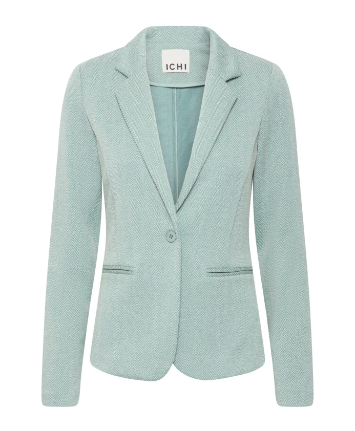 Блейзер в елочку, зелено-миндального цвета Ichi, зеленый
Блейзер в елочку, зелено-миндального цвета Ichi, зеленый