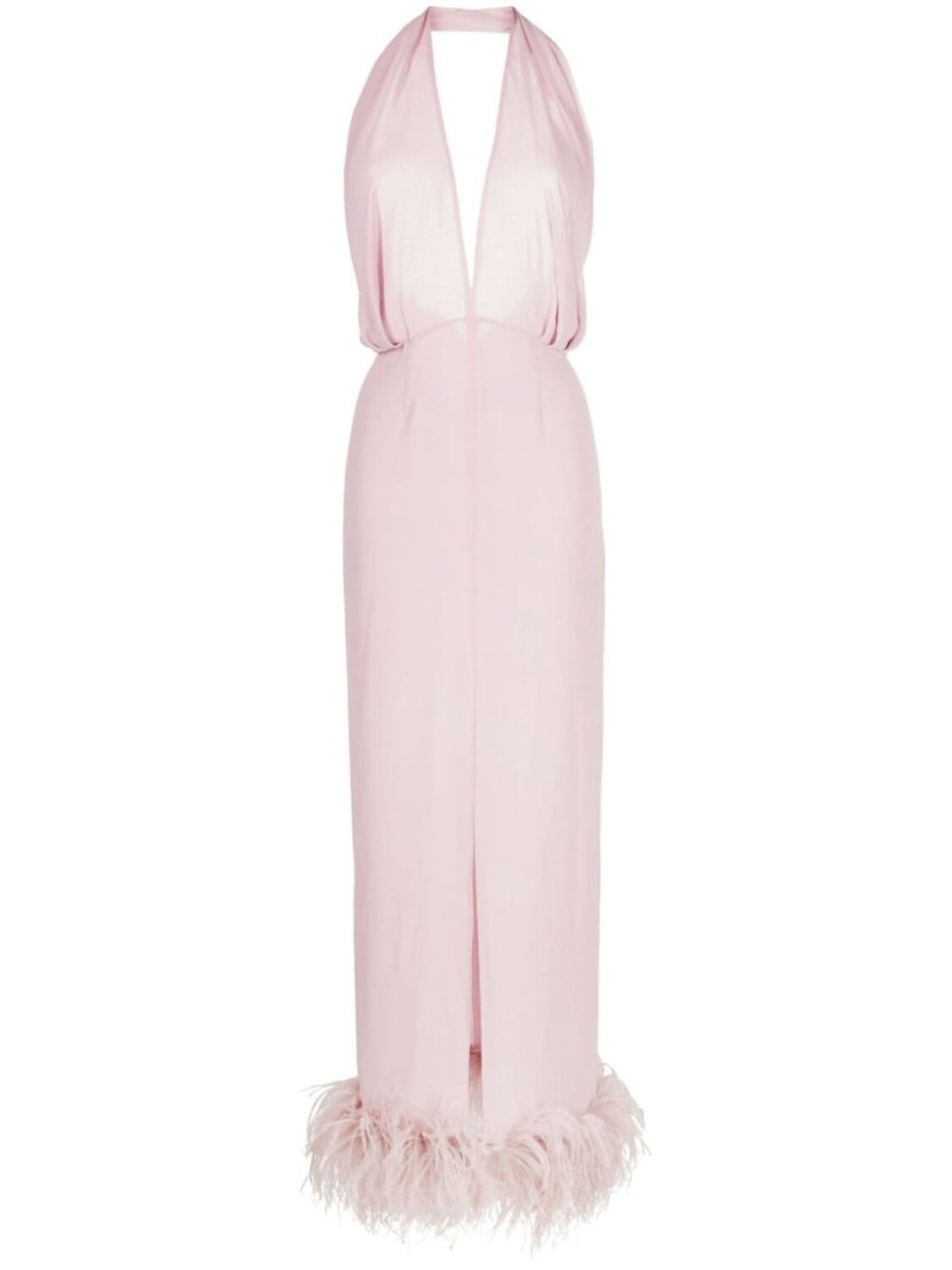 16Arlington платье Isolde с вырезом халтер и перьями, фиолетовый
16Arlington платье Isolde с вырезом халтер и перьями, фиолетовый