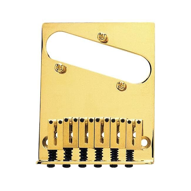 Fender 6-Saddle American Series Telecaster Bridge Assembly Gold 0990807200
Fender 6-Saddle American Series Telecaster Bridge Assembly Gold 0990807200