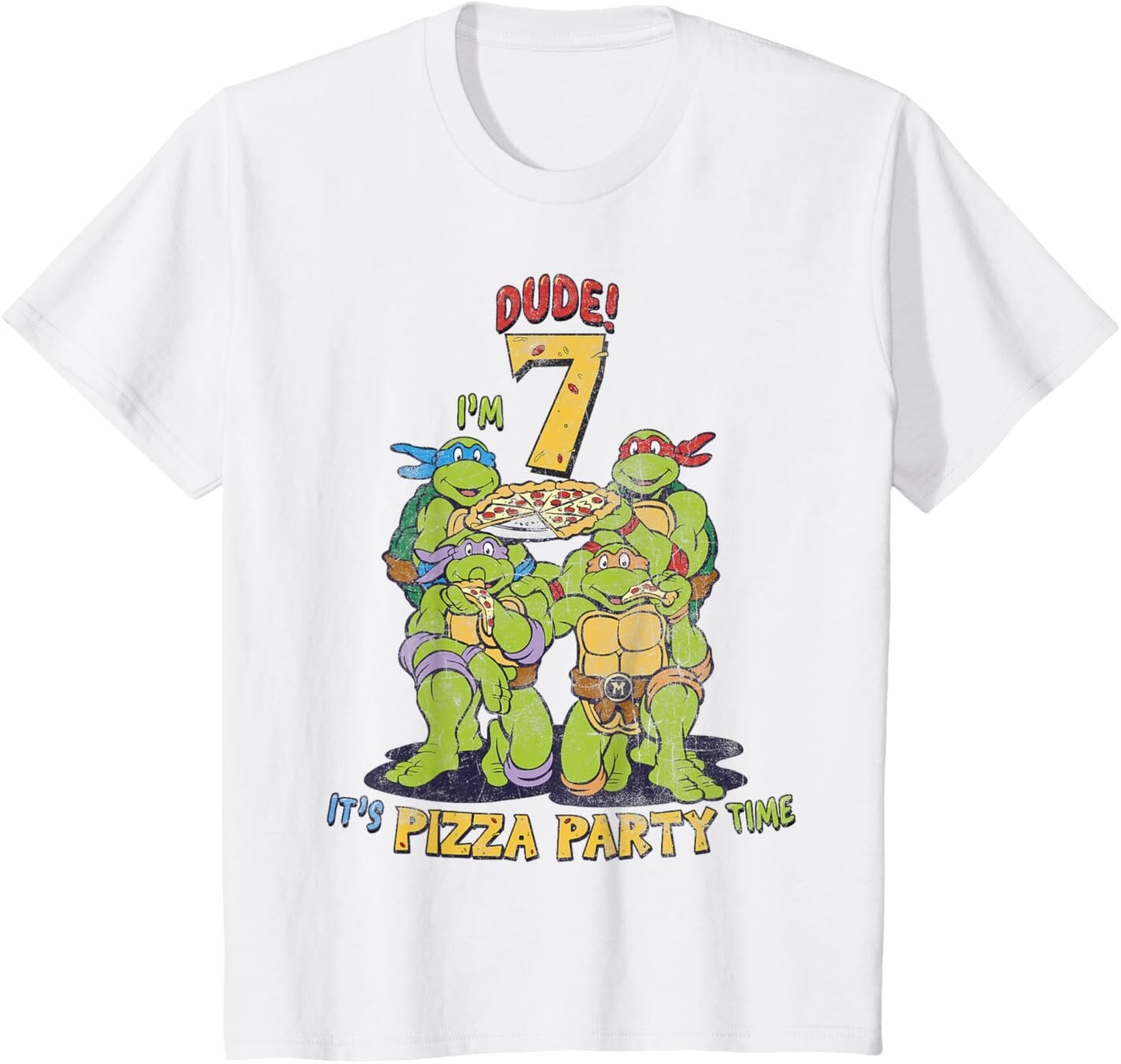 Футболка для подростков Teenage Mutant Ninja Turtles I'm 7 Dude Pizza Birthday Party, белый
Футболка для подростков Teenage Mutant Ninja Turtles I'm 7 Dude Pizza Birthday Party, белый
